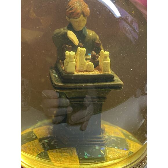Harry Potter Musical Snow Globe Set Ron Harry Hermione Gryffindor Trio Bradford - Picture 4 of 10